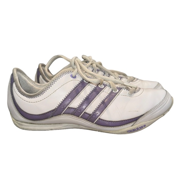 Adidas Women’s White & Purple Fit Foam Sneakers Size 8 - Picture 2 of 10